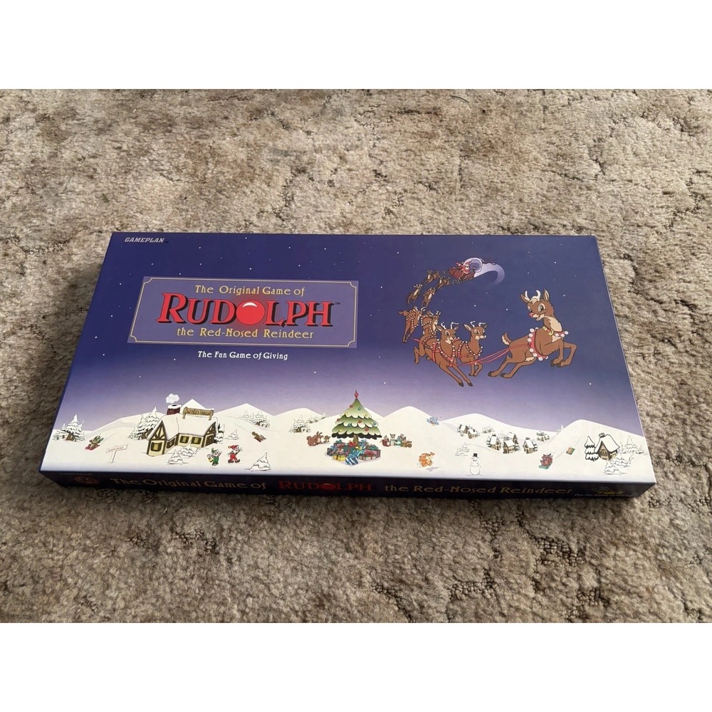 Rudolph the Red-Nosed Reindeer Board Game 2003 Gameplan 100% COMPLETE Original